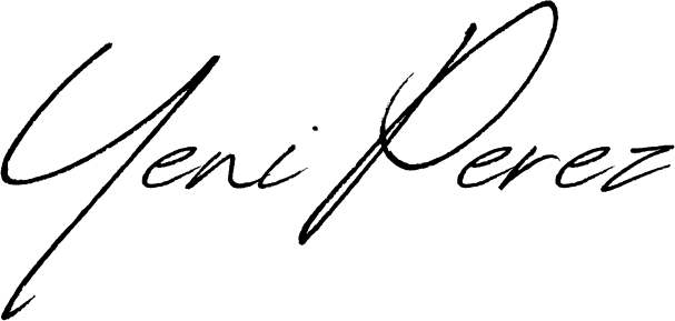 Firma de Yeni Pérez